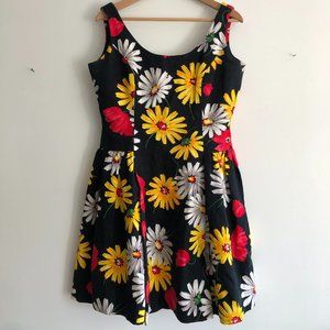 Vintage 80s Flower Dress